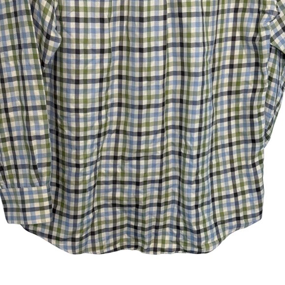 Burberry Gingham‎ Plaid Long Sleeve Button Down Mens Shirt - Size Medium - Picture 7 of 7